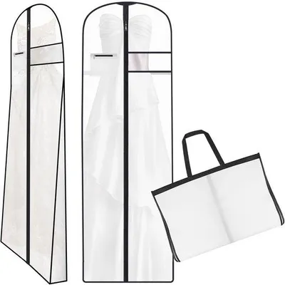 Obrázok produktu pre Ochranné obaly na oblečenie, 180 x 60 cm, zrolovateľné, prachotesné, so zipsom