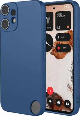 Obrázok produktu pre Puzdro pre Nothing CMF Phone 2 Pro - Zadný kryt Phonesta Soft Silk Silikónový - Tmavomodrá