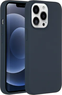 Produktbild von iPhone 13 Pro Hülle - Silikon - Accezz Soft Case, Backcover - Dunkelblau