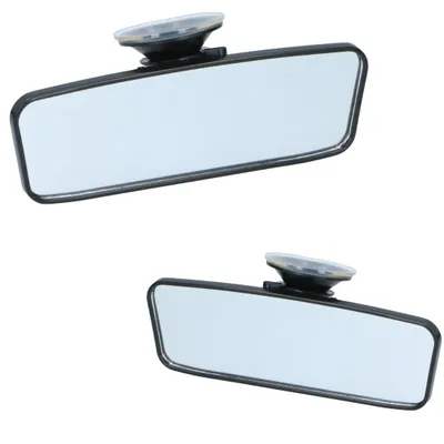 Produktbild von KFZ Innenspiegel 18 × 5,7 cm 1 Stück verstellbar Saugnapf Rückspiegel Autospiegel Innenrückspiegel Windschutzscheibe Kunststoff