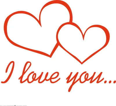 Zdjęcie produktu dla Herzen Kunstdruck Bild - I Love You (40 x 40 cm)