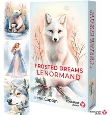 Zdjęcie produktu dla Frosted Dreams Lenormand - 38 farbige Lenormand-Karten und ein 68-seitiges Booklet in Faltschachtel