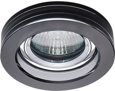 Produktbild von Kanlux Einbaurahmen rund Einbauleuchte cristal schwarz