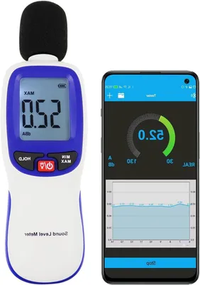 Productafbeelding van Geluidsniveaumeter - SPL meter - Geluidsmeting Uitvoeren - Bluetooth Connectiviteit - 30 tot 130 dBA - Zwart
