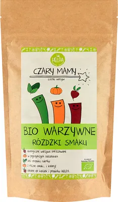 Obrázok produktu pre RASTLINNÉ OCHUTNÉ TYČKY (MRAZOM SUŠENÁ ZELENINA)(9 x 2 g) 18 g - HELPA