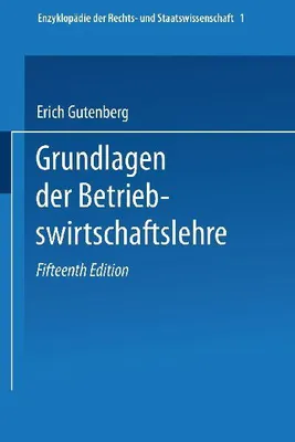 Produktbild von Grundlagen der Betriebswirtschaftslehre