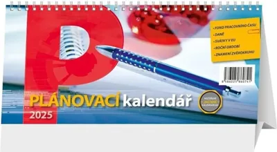 Obrázok produktu pre Kalendár 2025 Plánovací, stolný, 29,7 x 13,8 cm