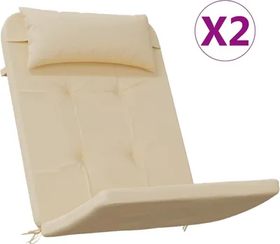 Obrázok produktu pre vidaXL Vankúše Adirondack 2 ks. Béžová látka Oxford