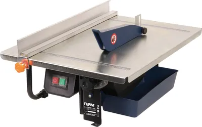 Obrázek produktu pro FERM FERM Pila na dlaždice - TCM1011 - Vodou chlazená - 900W - Diamantový pilový kotouč - 2950 otáček za minutu - 500 x 400 mm - Včetně vodicího kotouče a ochranných brýlí