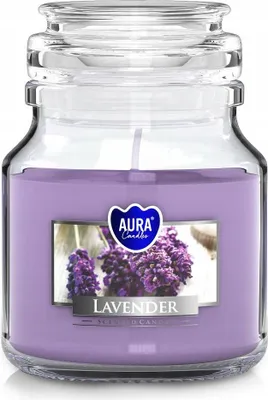 Produktbild von Lavendel-Duftkerze zur Entspannung für die Aromatherapie