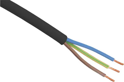 Produktbild von Haushaltskabel 3x1,0 schwarz 25 Meter.