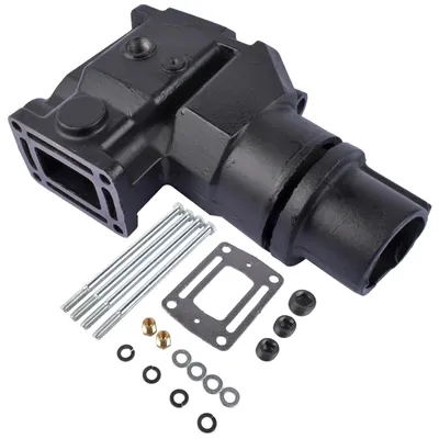 Produktbild von Abgasbogen - Marinemotor Krümmerbogen - V6/V8 4,3–5,8 l - Mit Dichtung und Montagesatz - Ersatz für 913784 3857944 3863061