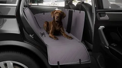 Produktbild von Universelle Hundeautoschondecke für die Rückbank 137x148 cm - Wasserabweisend, kratzfest und rutschfest - Rücksitzbezug für Auto, Van und SUV