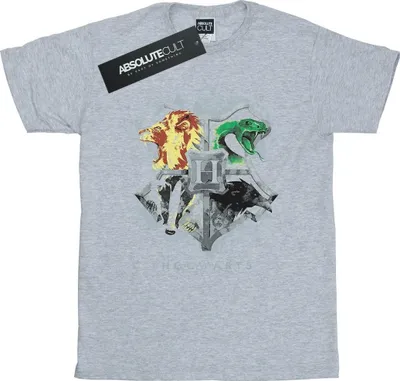 Produktbild von Harry Potter - "Hogwarts" T-Shirt für Herren BI29952 (M) (Grau)
