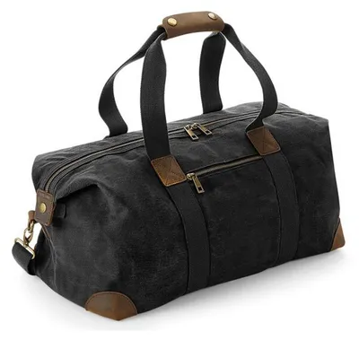 Produktbild von Quadra - Reisetasche "Heritage", Lederakzente FK1545 (Einheitsgröße) (Schwarz)