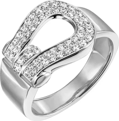 Produktbild von Ring Damenring 12mm breit 55 Zirkonia weiß 925 Silber rhodiniert glänzend Innenumfang 58mm  Ø18.5mm