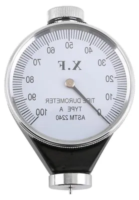 Productafbeelding van Hardheidsmeter Rubber - Durometer Shore A - Materiaalkwaliteit Testen - Precisie Meting - 0-100 HA - Zilver