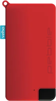 Produktbild von Veho Pokket, 1000 mAh, Lithium Polymer (LiPo), 3,7 V, Rot