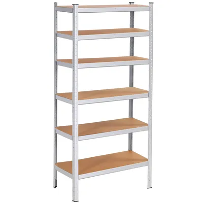 Produktbild von Springos® Metallregal Garagenregal Kellerregal 110 x 225 x 50 cm 6 Ablagen
