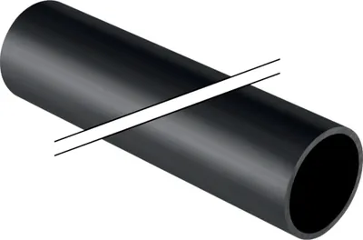 Produktbild von Geberit Rohr, Silent-db20, Stange, DN56, 56x3000mm, PE-S2, schwarz, Stange mit 3m, 1 Stk.