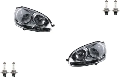 Produktbild von Johns, Scheinwerfer Halogen passend für VW Golf 5 V ab 03- Satz mit H7 H7 Li. Re. chrom 1K6941005R 1K6941005P 1K6941005N 1K6941029P 1K6941006R 1K69410
