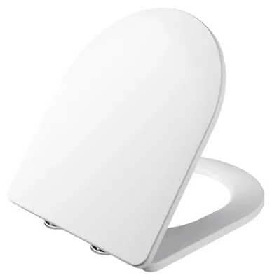 Immagine prodotto di Copriwater, realizzato in materiale PP resistente, con sistema di chiusura rallentata, colore bianco, forma a D