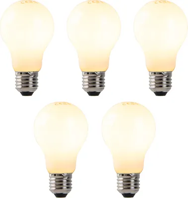 Produktbild von LUEDD 5er-Set dimmbare E27 LED-Lampen Opalglas 7W 806 lm 2200K