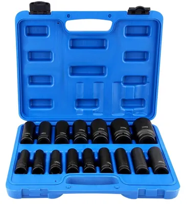 Steckschlüsselsatz 16-teilig, 1/2 Zoll, 10-32 mm, mit Kiste