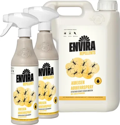 Produktbild von Envira Ameisen Abwehrspray im Nachfüllpaket 2L+2x500ml