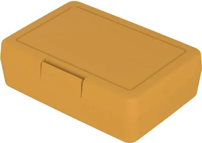 Obrázek produktu pro "Lunch box" - dětský box na svačinu z plastu bez BPA, ideální do školy a do práce, odolný box na svačinu vyrobený v Německu - standardní žlutá barva