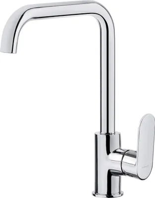 Image de Kitchen faucet with rectangular spout