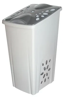 Image de Corbeille à linge - 45 L - Blanc