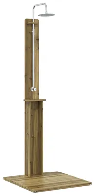 Produktbild von Outdoor-Dusche Natur 75 x 76 x 217 cm Imprägniertes Kiefernholz