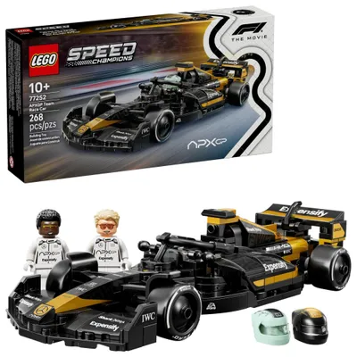 Image de LEGO Speed Champions APXGP Team Race Car de F1 Le film - Jeu de construction de voiture avec les mini-figurines de Sonny Hayes et Joshua Pearce - Cadeau de Formule 1 pour les garçons à partir de 10 ans et les fans - 77252