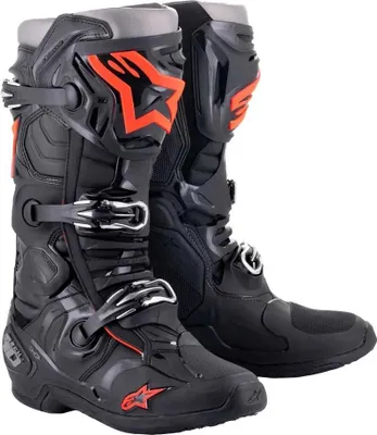 Produktbild von Alpinestars Tech 10 Motocross Stiefel, schwarz/rot, 10 (44.5)