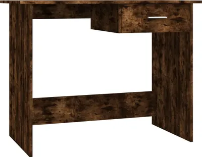 Obrázek produktu pro vidaXL Psací stůl kouřový dub 100x50x76 cm výrobek z odvozeného dřeva