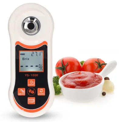 Produktbild von Digitales Zuckerrefraktometer zur Messung des Zuckergehalts von 0 bis 60 % – Tragbares Zuckermessgerät für Obst, Gemüse, Kaffee und Ahornsirup