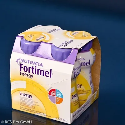 Produktbild von Fortimel Energy Bananengeschmack, 8X4X200 ml FLU