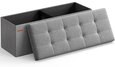Obrázek produktu pro Úložný taburet LSF77GV2, 110 x 38 x 38 cm, nosnost 300 kg, světle šedý
