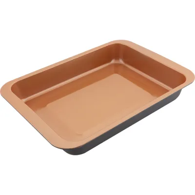 Obrázok produktu pre LAMART LT3095 Pekáč na pečenie - uhlíková oceľ, možno umývať v umývačke riadu, medená, strieborná,  42x29x5 cm