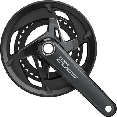 Produktbild von Shimano Cues Hollowtech U8000-2 Kurbelgarnitur Silber 175 mm / 46-32t Silber 175 mm