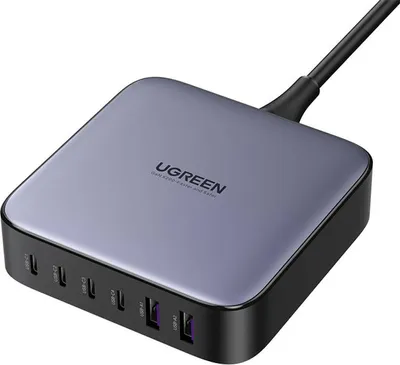 Image de UGREEN CD271 chargeur secteur 2xUSB-A, 4xUSB-C, GaN, 200W (noir)