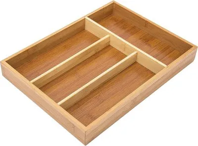 Produktbild von Famanu Besteckkasten für Schublade - Organizer aus Bambus, groß