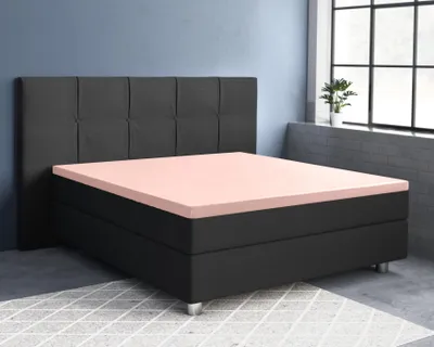 Immagine prodotto di Primaviera Deluxe Topper Satin Spannbettuch Rosa 140 x 200 cm