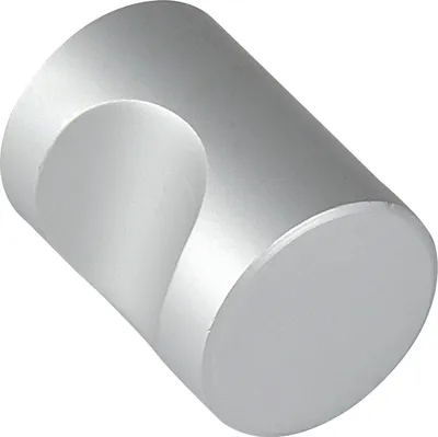 Zdjęcie produktu dla Pokrętło Alasco ø 18 mm, głębokość 25 mm, aluminium anodowane na kolor naturalny
