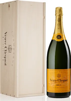 Produktbild von Veuve Clicquot Yellow Label Champagner brut in hochwertiger Holzbox Jeroboam Champagne Frankreich | 12 % vol | 3 l Flasche