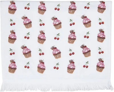 Produktbild von Clayre & Eef mehrfarbiges Gästetuch 40 x 66 cm CTCUP