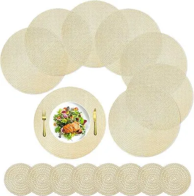 Produktbild von Famanu Platzset – Set von Platzsets – Esszimmeraccessoires – Platzsets – Hitzebeständig – Anti-Rutsch
