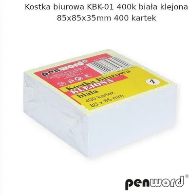 Image de Cube blanc de bureau 85x85x35mm 400K
