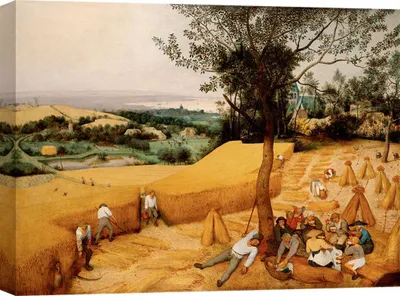 Image de Impression d'art sur toile - Pieter Bruegel l'Ancien, La Moisson - 100x70 cm